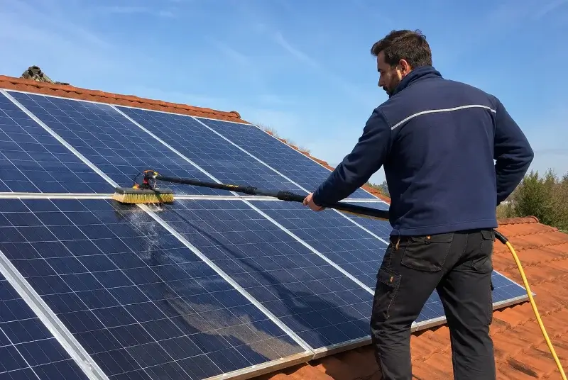 Nettoyage et entretien de panneaux solaires à Saint-Baudille-de-la-Tour